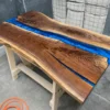 Black Walnut Epoxy River Desktop 129