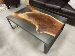 Epoxy Casted Black Walnut Coffee Table 141