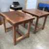 Live Edge End Table on Solid Wood Legs