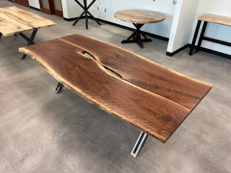 Live Edge Walnut Table 378