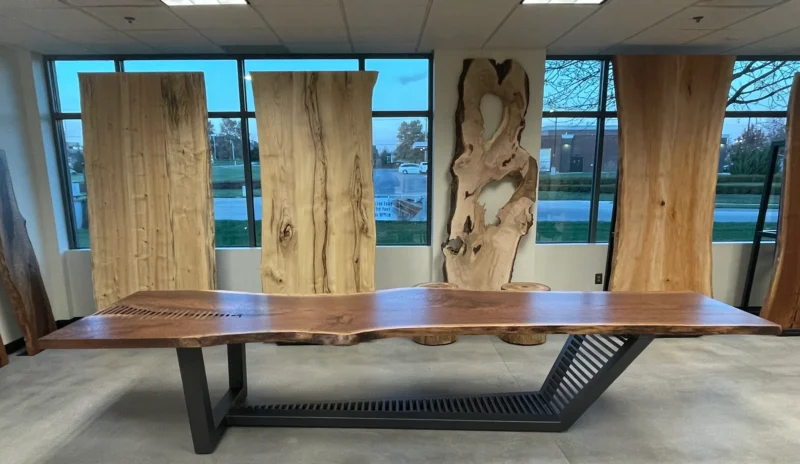 Live Edge Walnut Table 398