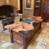 Red Oak Epoxy Casted Kitchen Island Countertop 332