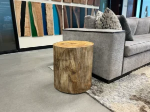 Solid Live Edge End Table