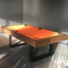 The 2 Worlds Pool Table (Metal legs with Oak Wood Rails)