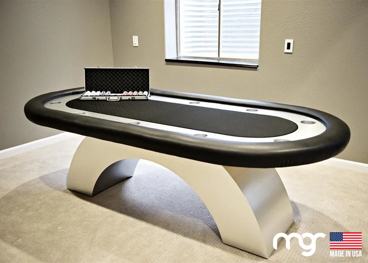 Poker Table (Brush Aluminum)